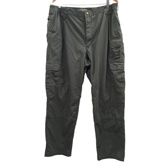 5.11 Tactical Pants 42 x 32 Green Cargo Teflon - Picture 3 of 15